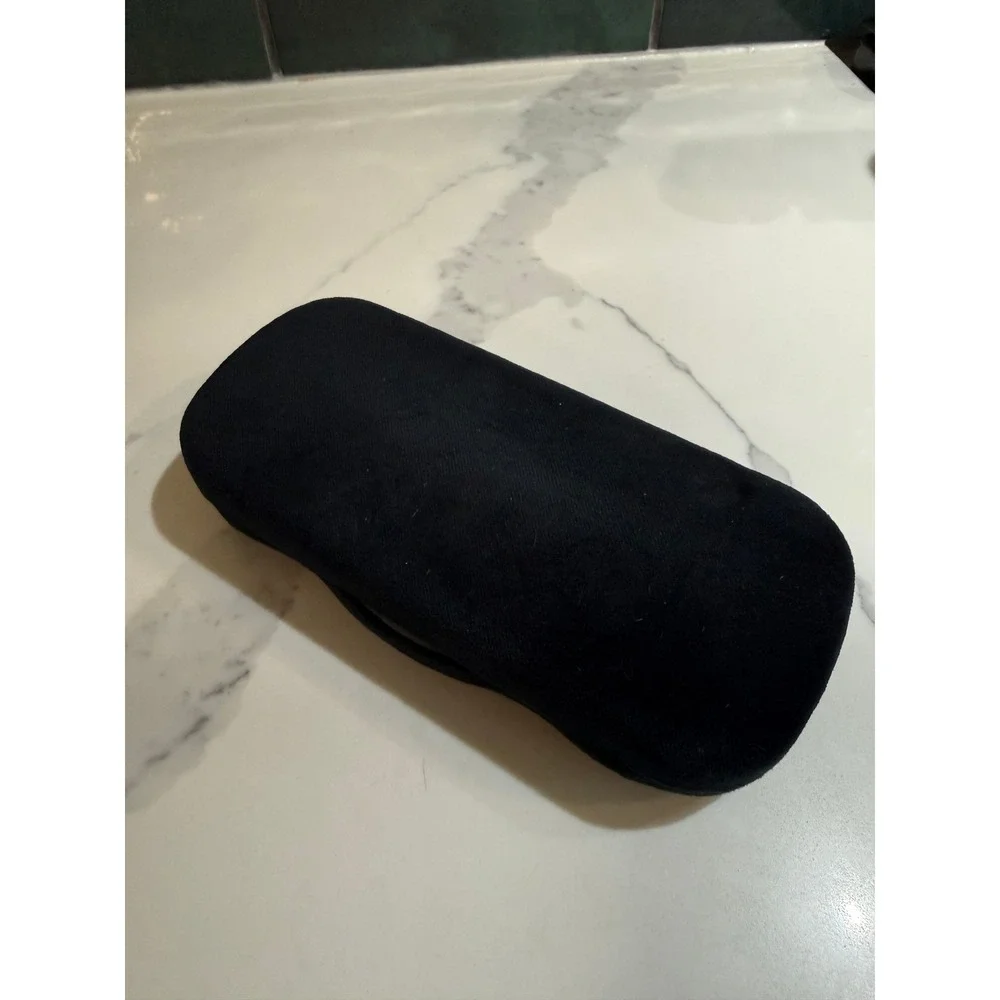 Gucci Black Velvet Sunglasses Case Hard Shell Eyewear Protector Blue Interior